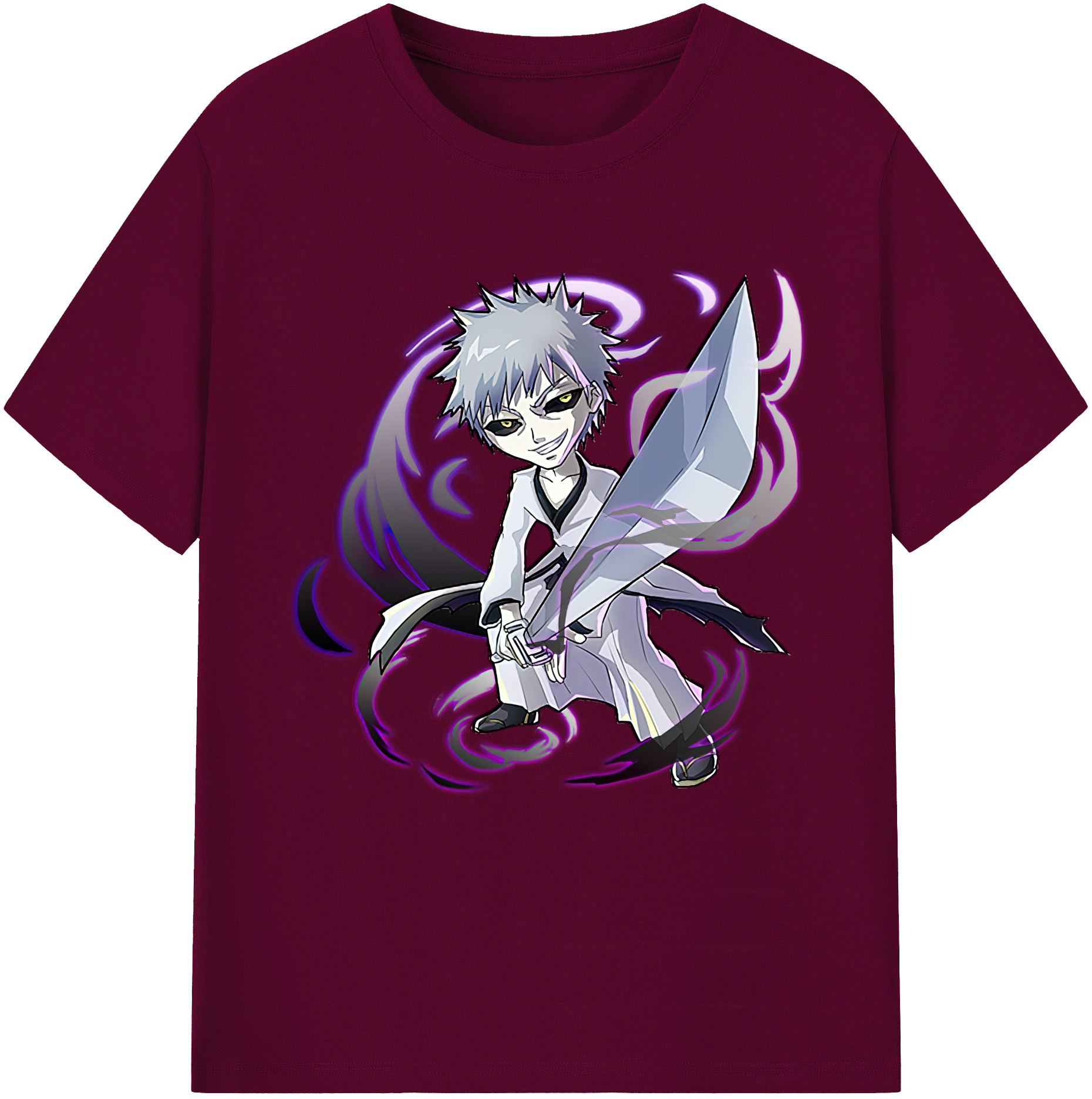 （画像用） ブリーチ 黒崎一護（くろさき いちご）BLEACH Kurosaki Ichigo レディースカジュアルプリントTシャツ（綿100％）